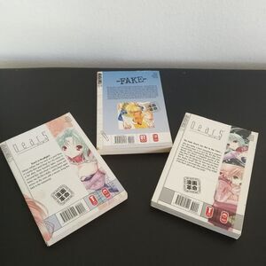 3 Manga Paperback Graphic Novels Japan English Fake Vol 2 DearS Vol 2 Vol 3 EUC